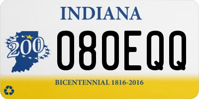 IN license plate 080EQQ