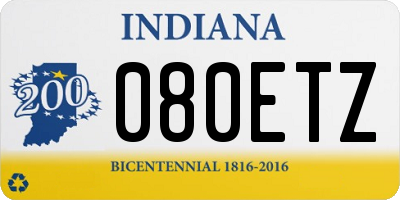 IN license plate 080ETZ