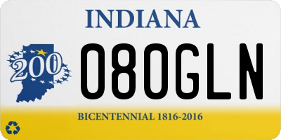 IN license plate 080GLN