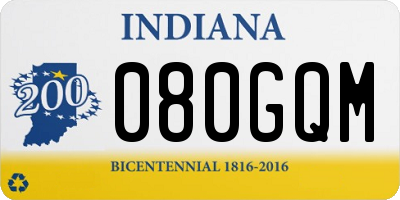 IN license plate 080GQM