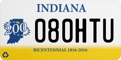 IN license plate 080HTU