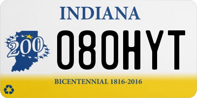 IN license plate 080HYT