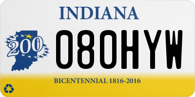 IN license plate 080HYW