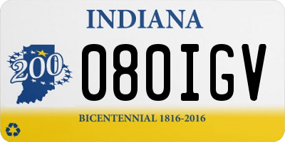 IN license plate 080IGV