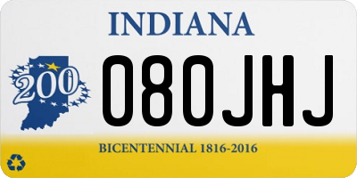 IN license plate 080JHJ