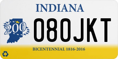 IN license plate 080JKT