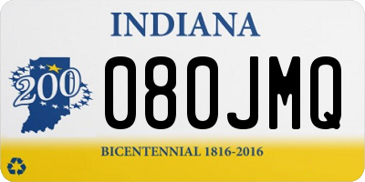 IN license plate 080JMQ
