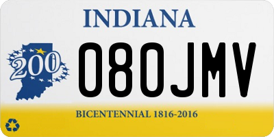 IN license plate 080JMV