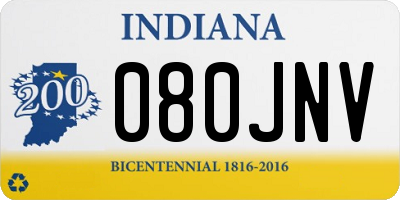 IN license plate 080JNV