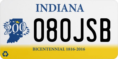 IN license plate 080JSB