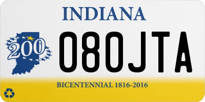 IN license plate 080JTA