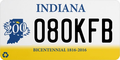 IN license plate 080KFB