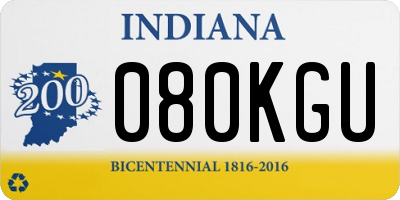 IN license plate 080KGU