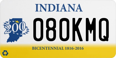 IN license plate 080KMQ