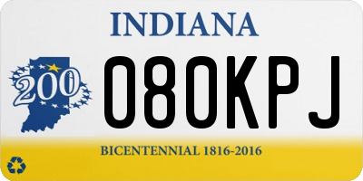 IN license plate 080KPJ