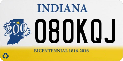 IN license plate 080KQJ