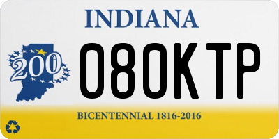 IN license plate 080KTP