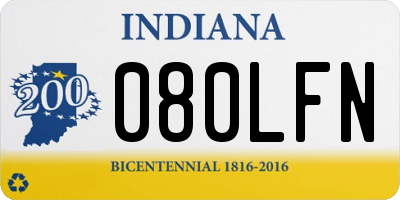 IN license plate 080LFN