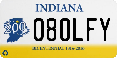 IN license plate 080LFY