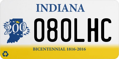 IN license plate 080LHC