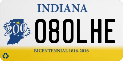 IN license plate 080LHE
