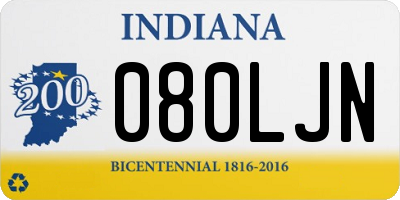 IN license plate 080LJN