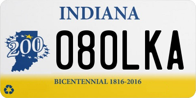 IN license plate 080LKA