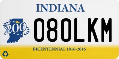 IN license plate 080LKM