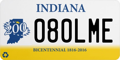 IN license plate 080LME