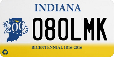 IN license plate 080LMK