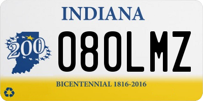IN license plate 080LMZ