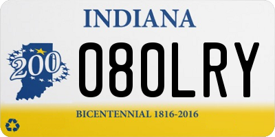 IN license plate 080LRY