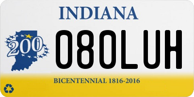 IN license plate 080LUH