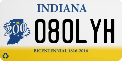 IN license plate 080LYH