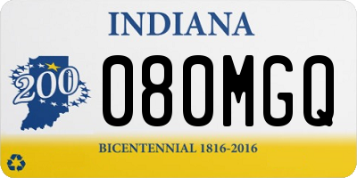 IN license plate 080MGQ