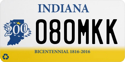 IN license plate 080MKK