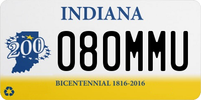 IN license plate 080MMU