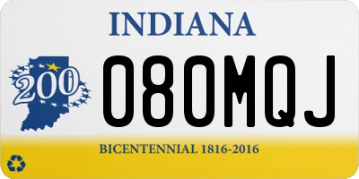 IN license plate 080MQJ