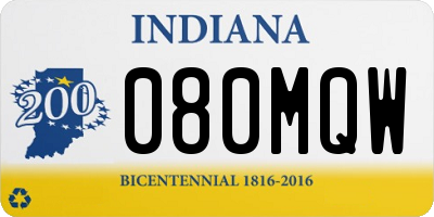 IN license plate 080MQW