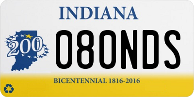 IN license plate 080NDS