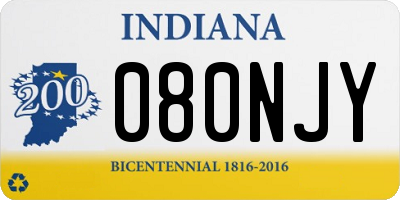 IN license plate 080NJY