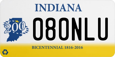 IN license plate 080NLU