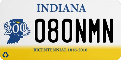 IN license plate 080NMN