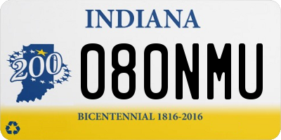 IN license plate 080NMU