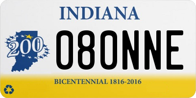 IN license plate 080NNE