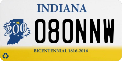 IN license plate 080NNW