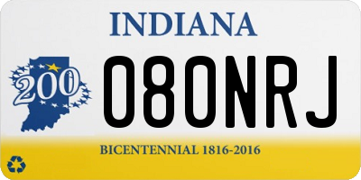 IN license plate 080NRJ