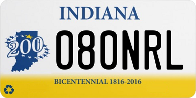 IN license plate 080NRL