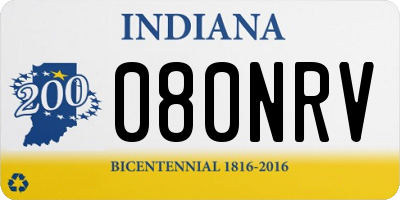 IN license plate 080NRV