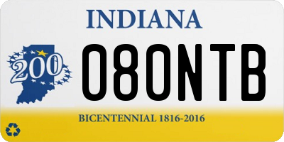 IN license plate 080NTB